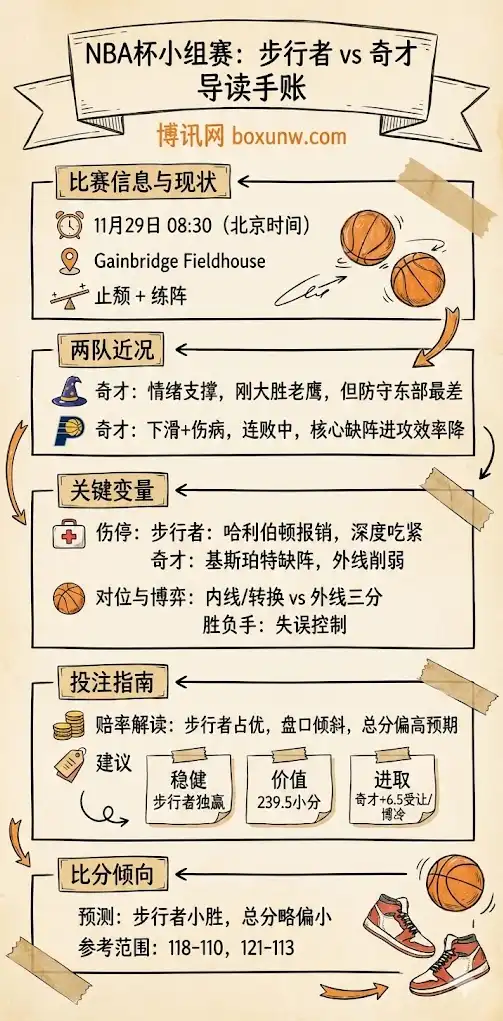 步行者vs 奇才 | NBA杯小组赛 | 赔率解析与投注技巧