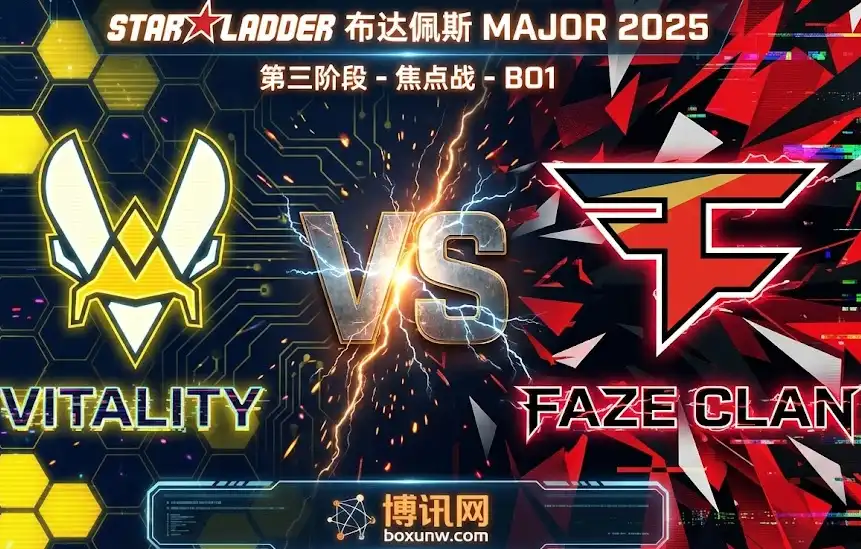 【Major焦点】Vitality vs FaZe：世界第3撞上火热5连胜，BO1谁能赢？