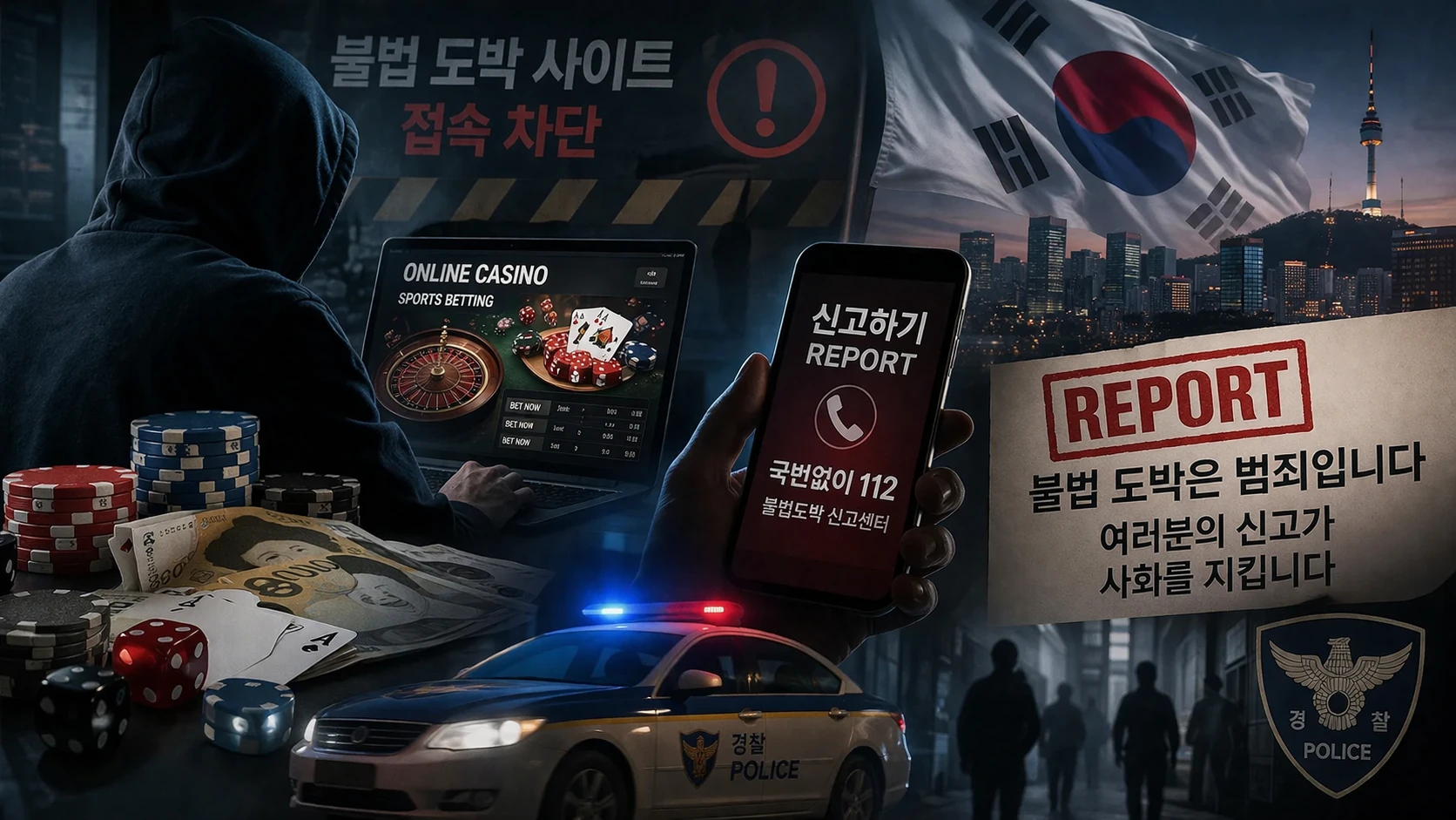 韩国重拳打击非法博彩：举报奖励最高2亿韩元