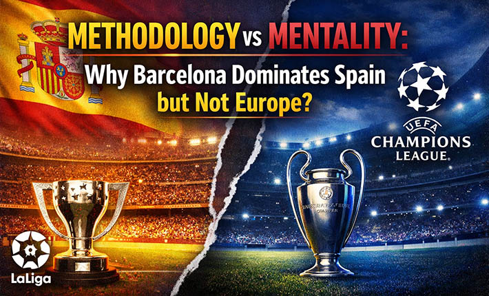 弗里克巴萨：西甲称雄，欧冠迷失？高位防线是利器还是阿喀琉斯之踵？