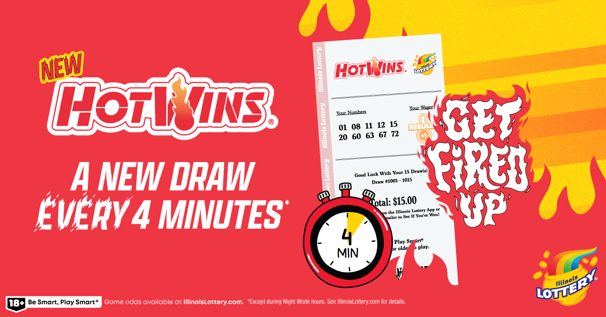 伊利诺伊州彩票重磅推出“HotWins”新玩法,每四分钟诞生一位赢家 伊利诺伊州彩票重磅推出“HotWins”新玩法,每四分钟诞生一位赢家