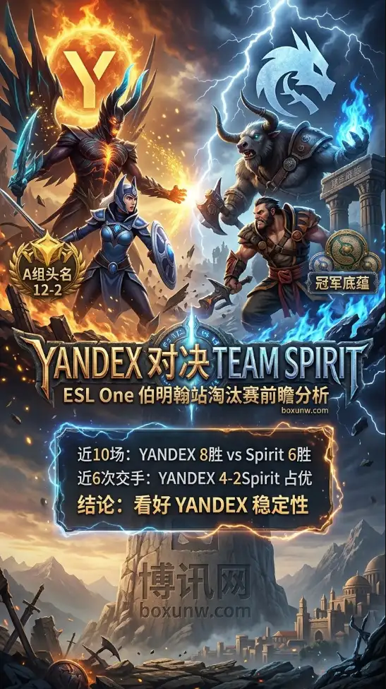 近4次交手狂砍3胜1负!DOTA2伯明翰淘汰赛Yandex再战Spirit,胜算有几成?
