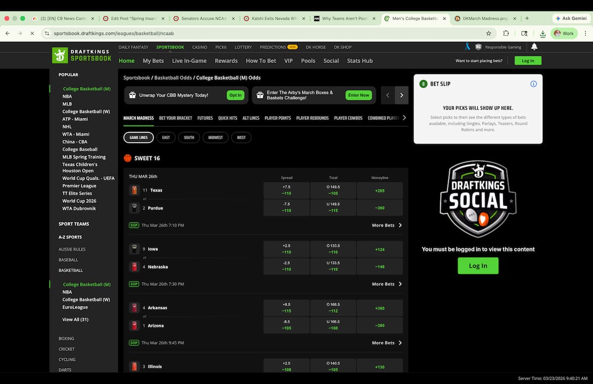NCAA怒告DraftKings:商标侵权与博彩联姻的争议 NCAA怒告DraftKings:商标侵权与博彩联姻的争议