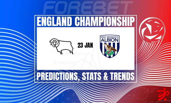 英冠前瞻：德比郡主场迎战西布朗，历史交锋助“公羊”反弹？