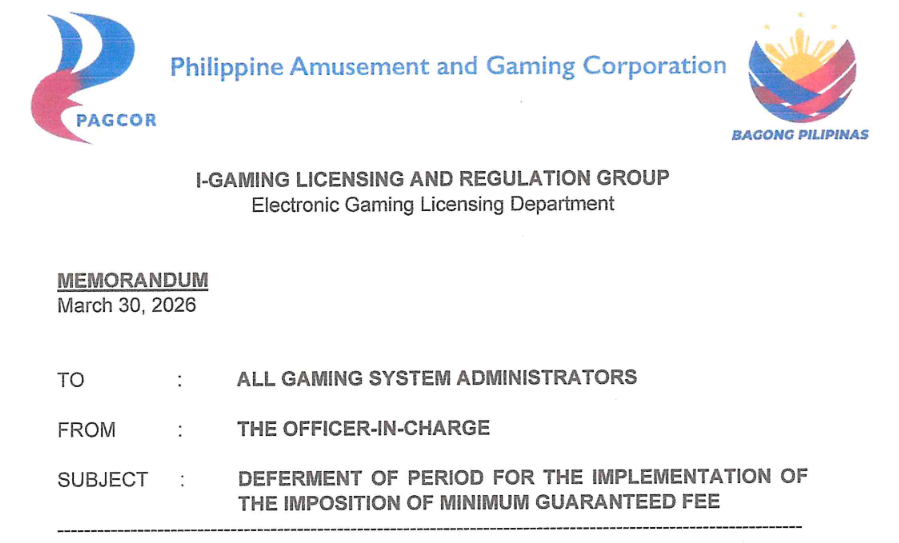 菲律宾PAGCOR暂缓最低担保费，博彩业迎来喘息