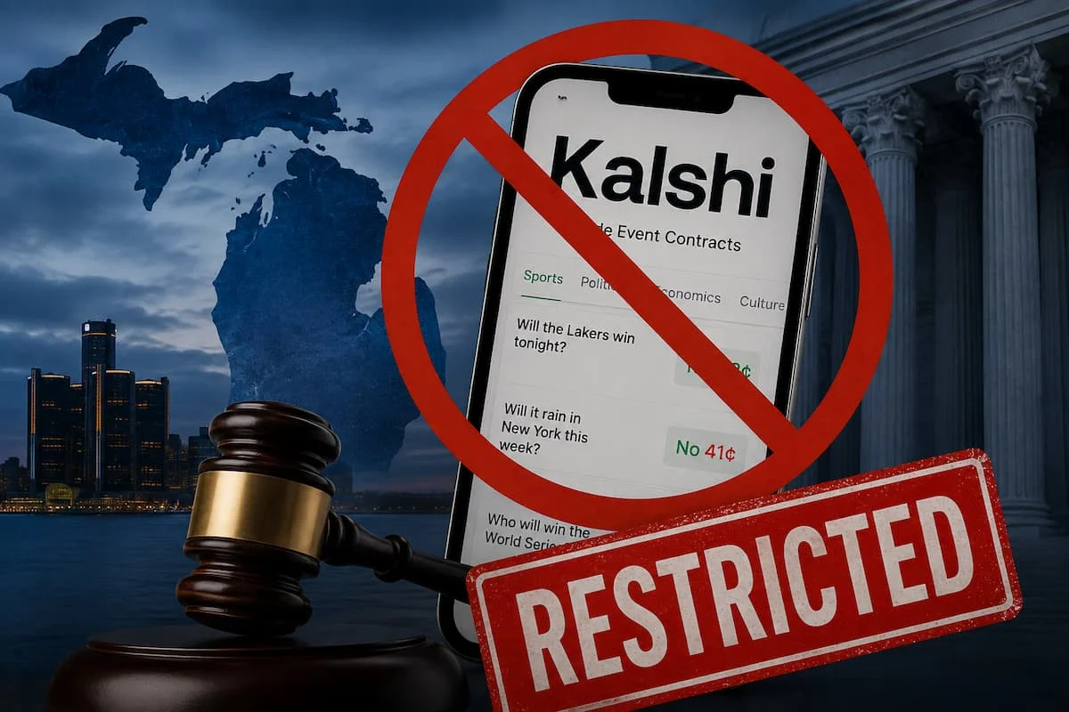 密歇根重拳出击:Kalshi体育合约遭全面叫停,州政府、部落利益受保护 密歇根重拳出击:Kalshi体育合约遭全面叫停,州政府、部落利益受保护