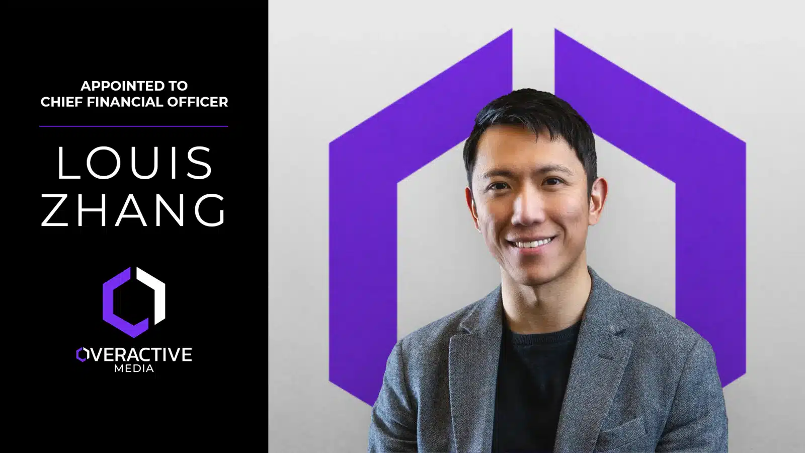 电竞巨头OverActive Media高层变动:路易斯·张正式升任CFO 电竞巨头OverActive Media高层变动:路易斯·张正式升任CFO