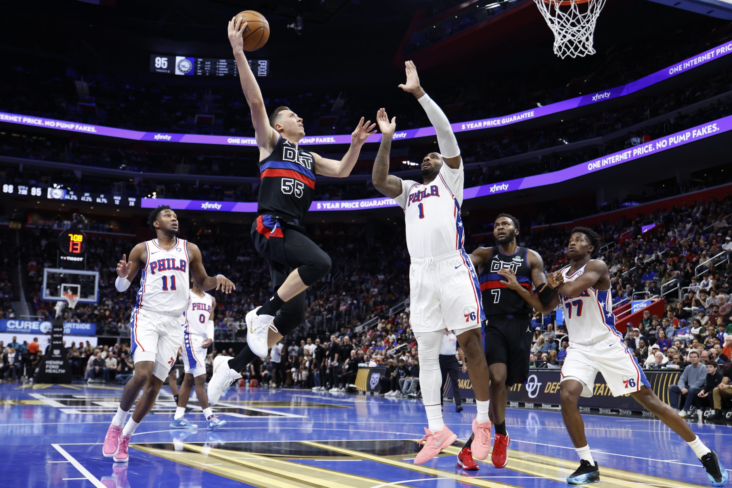 NBA前瞻：活塞VS76人，伤病潮下如何掘金球员数据？