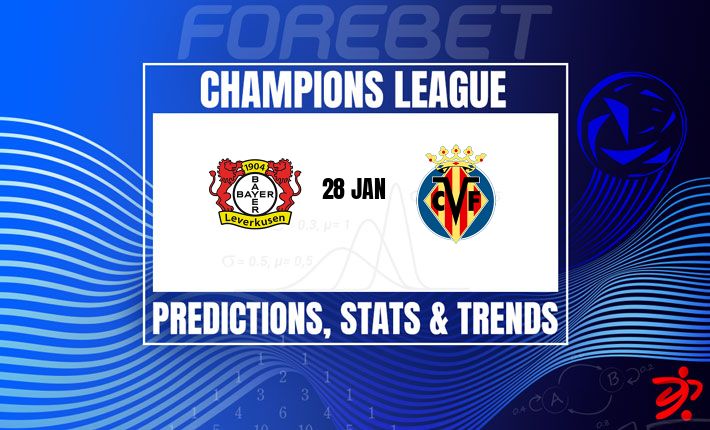 欧冠前瞻：勒沃库森主场迎战比利亚雷亚尔，数据揭示进球大战与平局玄机