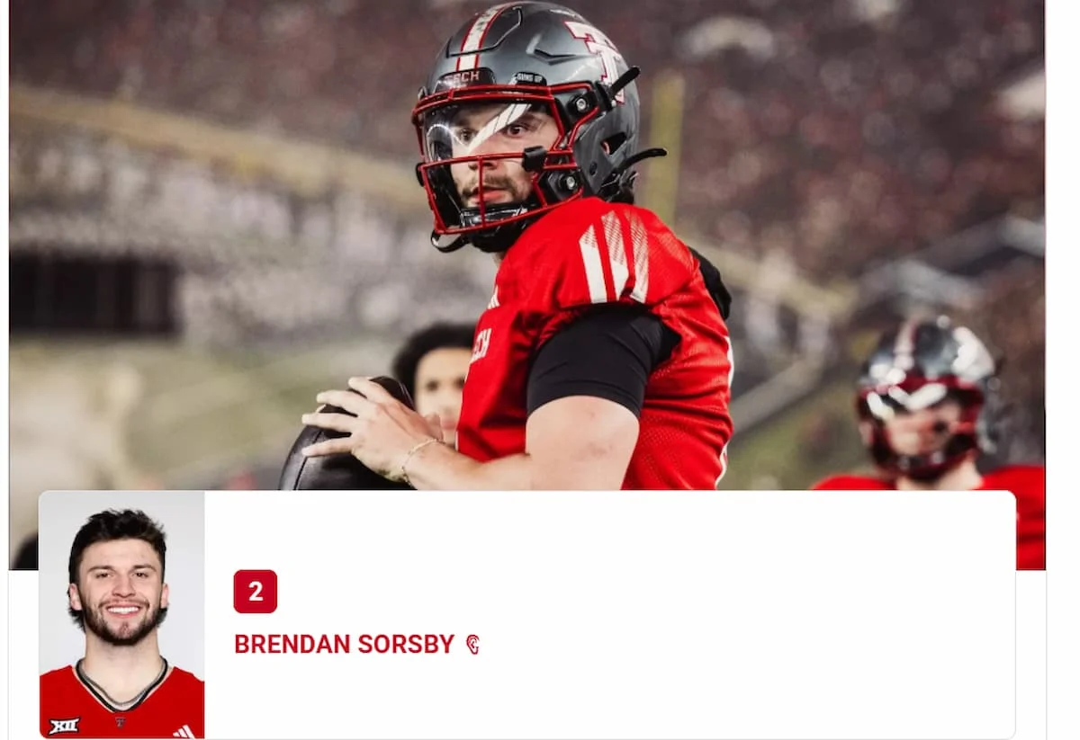 NCAA重罚德州理工QB Sorsby：赌博成瘾非免死金牌？