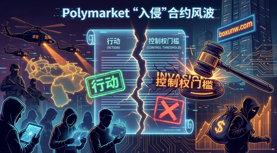Polymarket被指玩文字游戏，抓人了不算“入侵委内瑞拉”？1000万美元赌注打水漂！