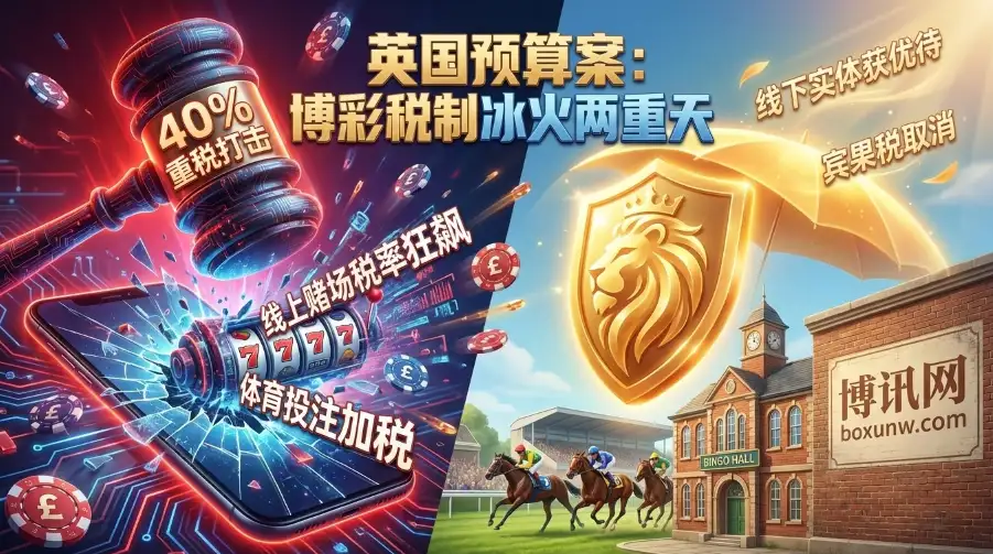 40%重税落地！英国在线博彩税狂飙！赛马与宾果厅成最大赢家
