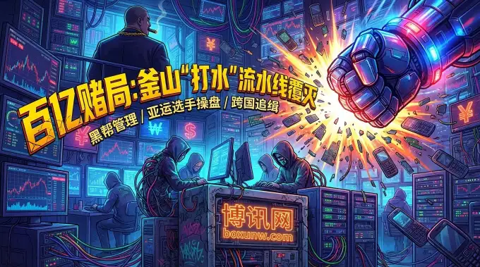 流水100亿！亚运奖牌得主沦为黑帮操盘手，韩国最专业“打水”团伙覆灭