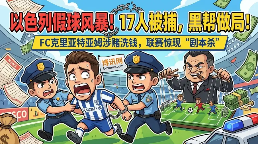 涉案过亿！以色列足球假球曝光，凌晨突袭抓捕17人，揭秘黑帮做局始末