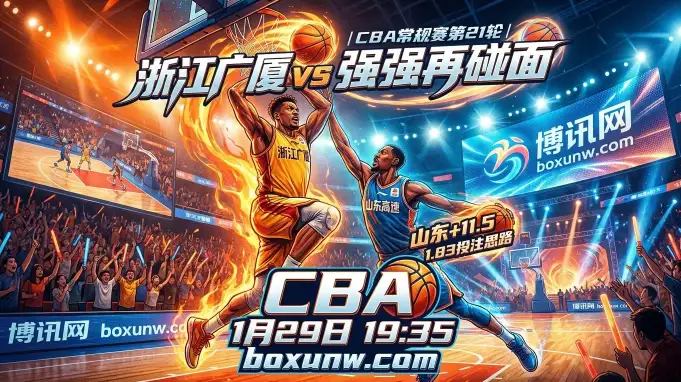 浙江广厦vs山东：复仇战深开11.5分？山东5连胜遭赔率看衰