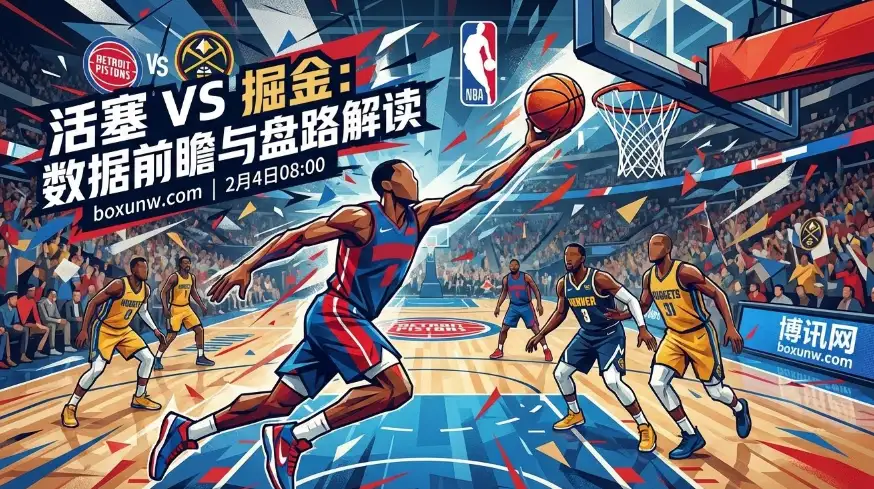 活塞VS掘金：36胜对撞33胜！东部领头羊迎战西部豪强