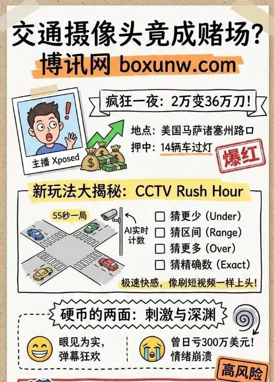 交通摄像头下注爆红|Kick主播Xposed一把赢36.4万美元