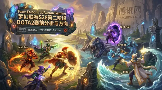胜率72%对决世界第1！梦幻联赛S28 Falcons对战Aurora，2大核心看点解析