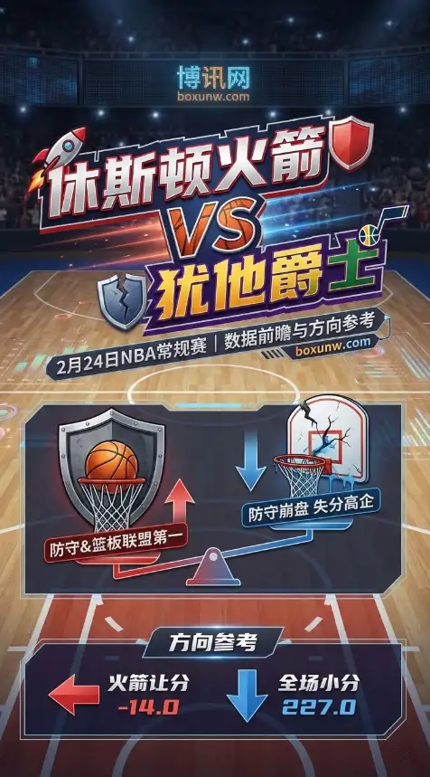 1.93赔率暗藏玄机!24日火箭VS爵士深度前瞻,14分深盘下看好这1边