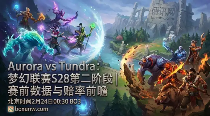 DOTA2梦幻联赛S28：Aurora对战Tundra！93%胜率撞上71%胜率！谁能拿下2连胜？