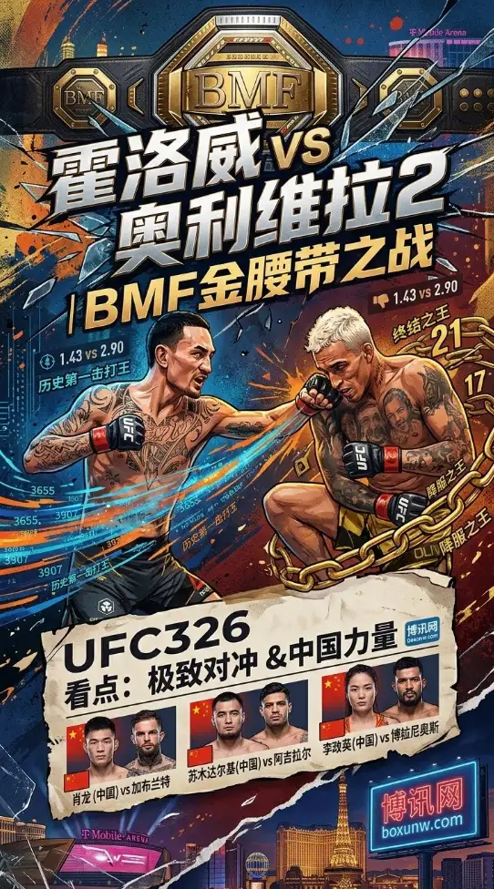 极致对冲！UFC326头条主赛：3907次总击打迎战17次降服，二番战谁是真正的王者