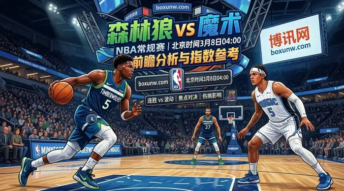 森林狼VS魔术！5连胜的森林狼能否击退魔术？2大核心对位决定走势！