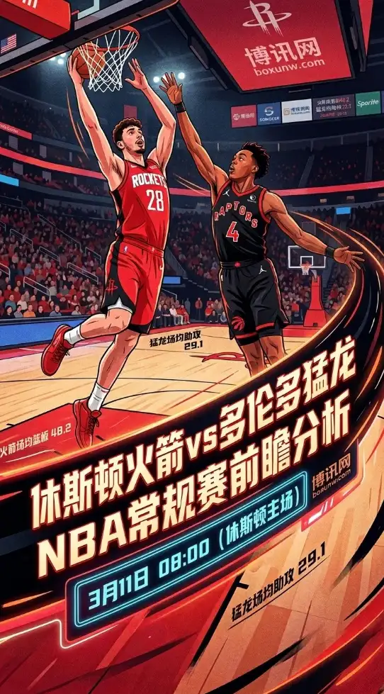 狂轰139分后再次交锋！3月11日火箭vs猛龙，残阵休斯顿冲击第40胜！