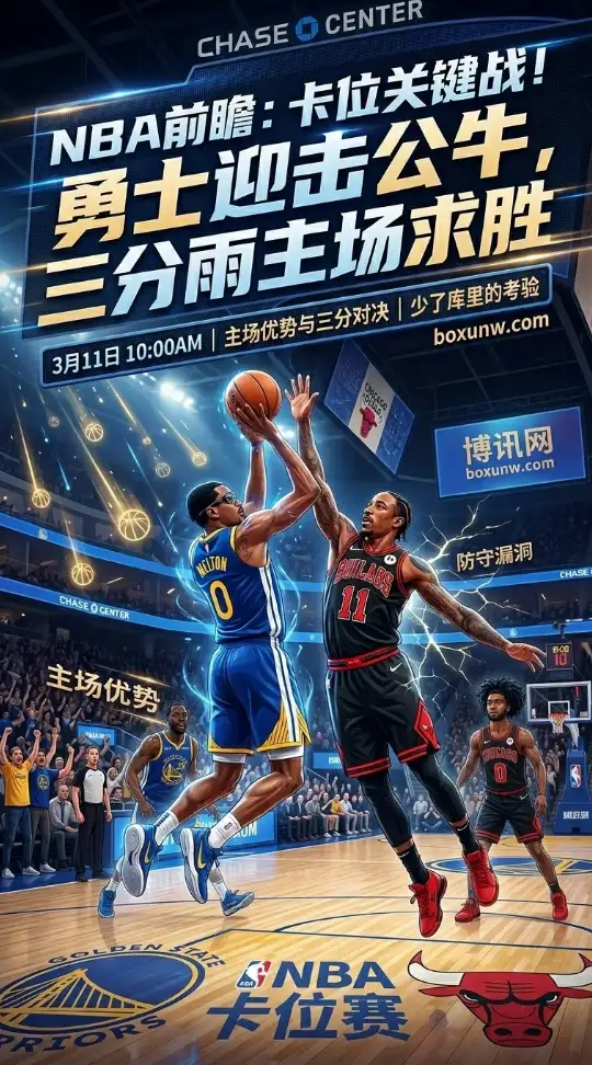勇士32胜32负死磕公牛！明早10点打响NBA关键卡位战，冲击第33胜！