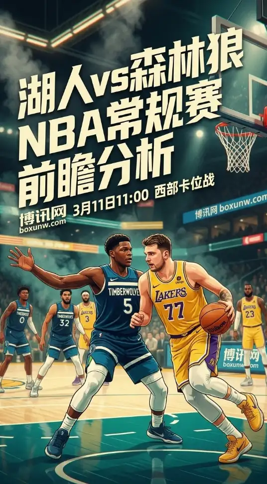 进攻失速vs攻防提速！森林狼近5场仅得107分，湖人冲刺西部前4迎来绝佳良机？