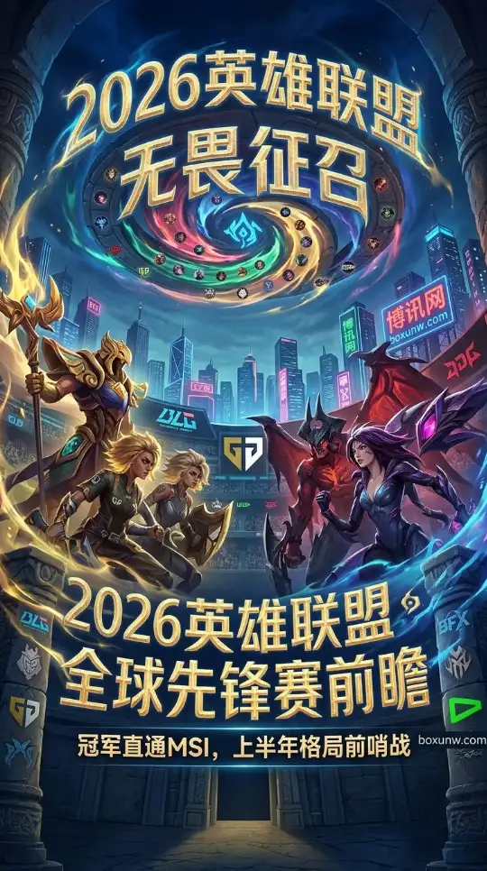 2026英雄联盟全球先锋赛，奖金池为100万美元