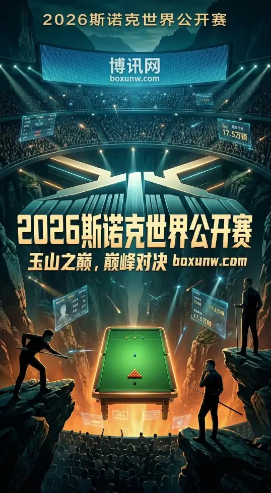 21名中国选手出击！2026斯诺克世界公开赛，卫冕冠军希金斯携手巨星亮相
