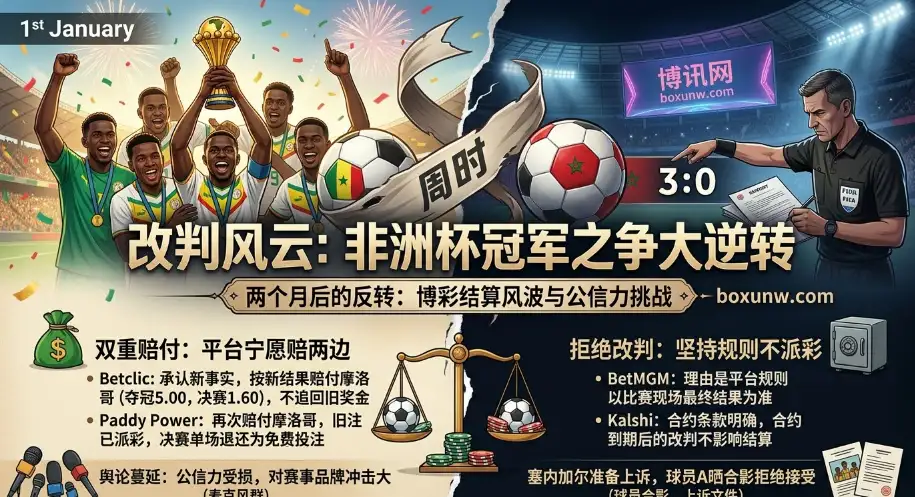颁奖50天后冠军没了！非洲杯惊天反转坑惨博彩圈，这3大平台强硬拒赔