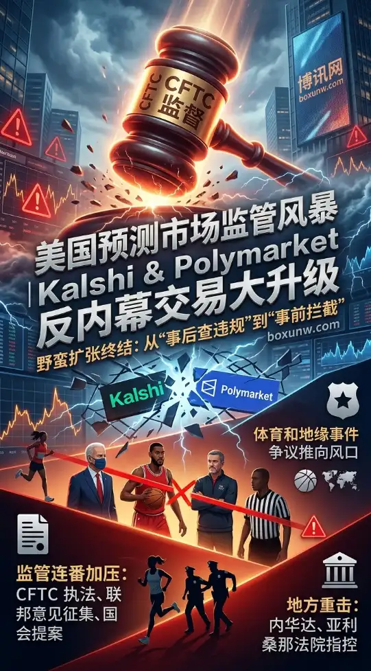 预测市场大变天！Kalshi与Polymarket同日封杀内幕交易