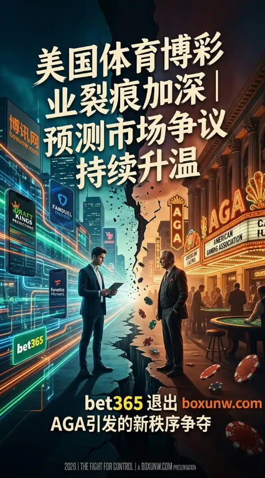 bet365等3大巨头相继退出AGA！美国体育博彩业彻底撕裂，预测市场成新风口