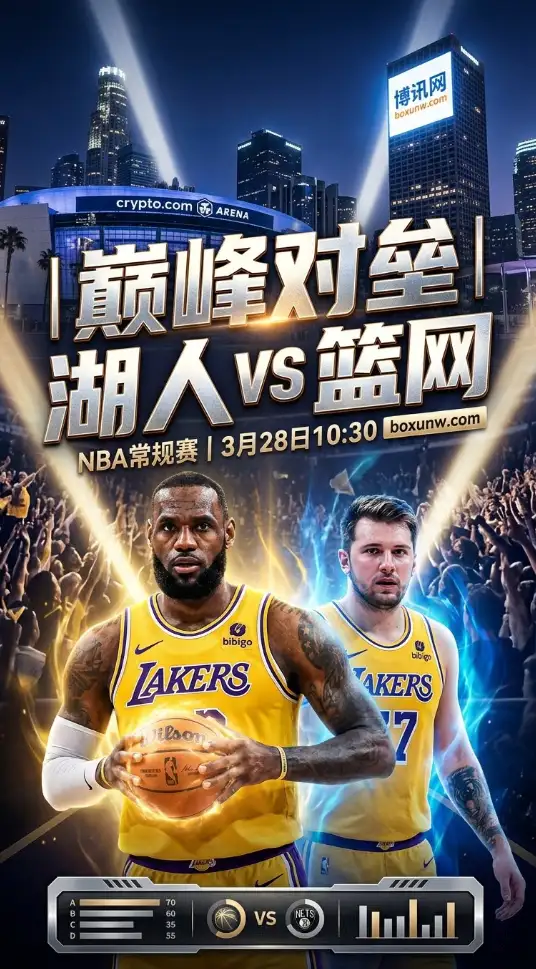 狂飙!湖人近10战9胜硬刚篮网9连败,詹姆斯携东契奇能打穿16.5分深盘吗?