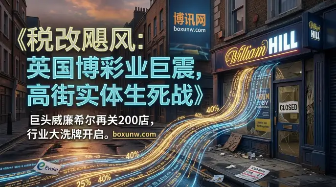 威廉希尔实体店再关200家！英国税率飙升40%逼退线下