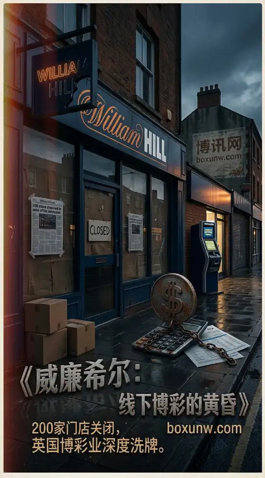 暴增1.35亿税务成本！威廉希尔挥泪砍掉15%门店，英国高街实体大洗牌