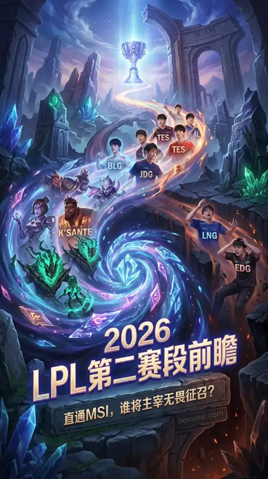 4月4日揭幕！2026 LPL第二赛段赛程全解析，首周这5场硬仗千万别错过