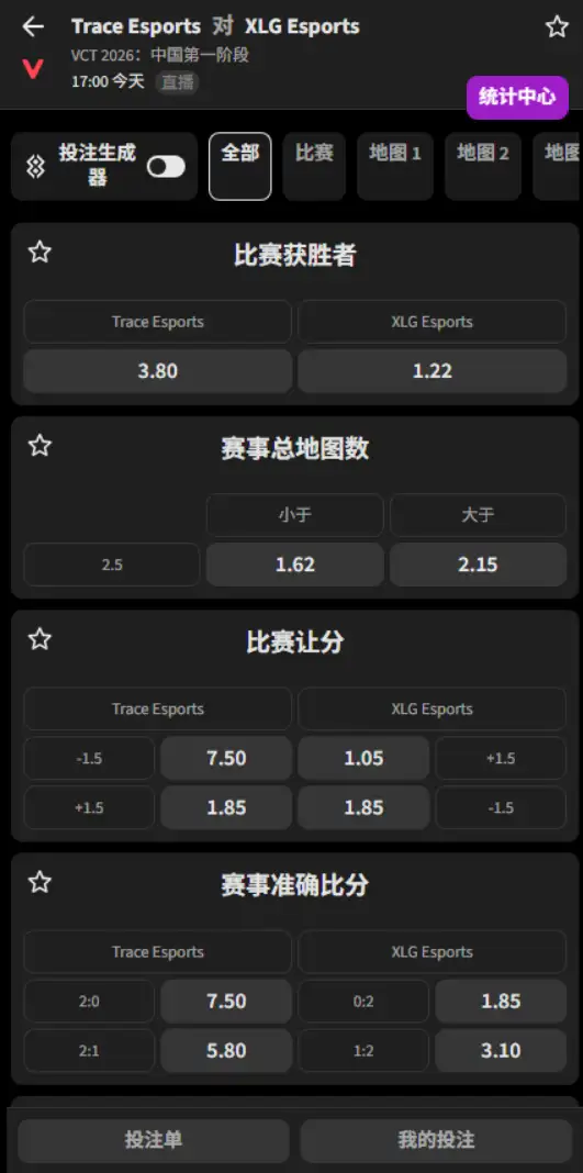
TE vs XLG - 无畏契约 VCT CN第一赛段 - 赔率信息必威(Betway)