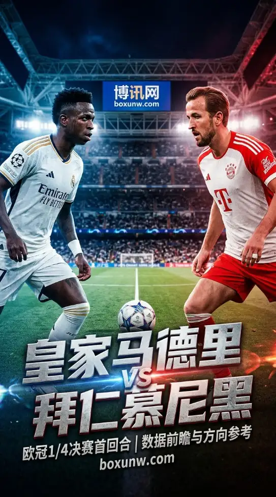 凌晨3:00欧冠生死战！皇马vs拜仁第29次碰面，3大数据揭秘伯纳乌首回合走势！
