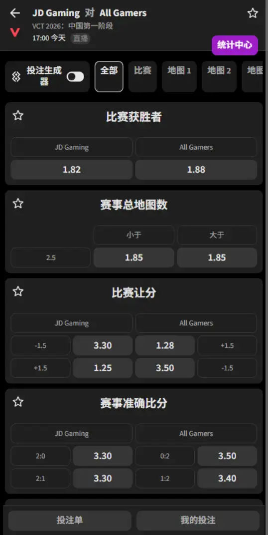 JDG vs AG - 无畏契约 VCT CN第一赛段 - 赔率信息必威(Betway)