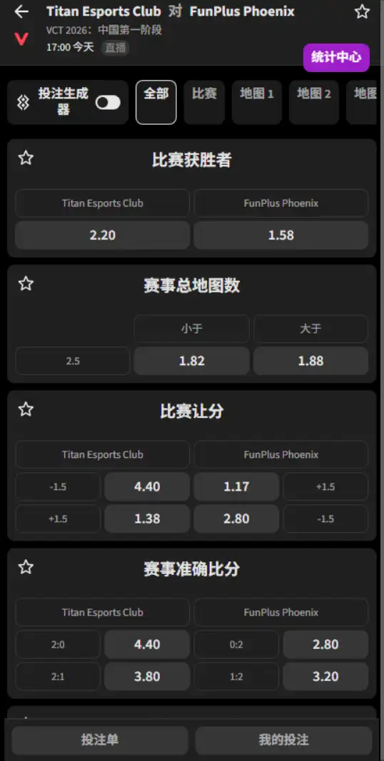 TEC vs FPX - 无畏契约 VCT CN第一赛段 - 赔率信息必威(Betway)