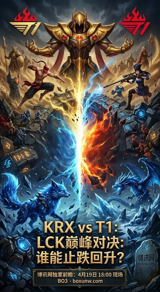 谁先杀回上半区？T1与KRX抢位战今晚18:00打响，5场交锋记录揭晓走向