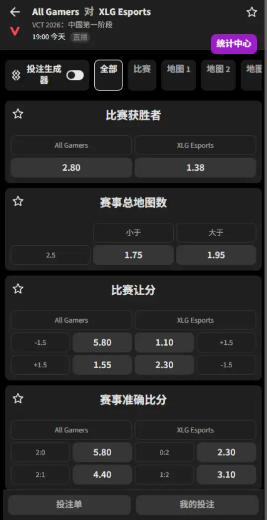 AG vs XLG - 无畏契约 VCT CN第一赛段 - 赔率信息必威(Betway)