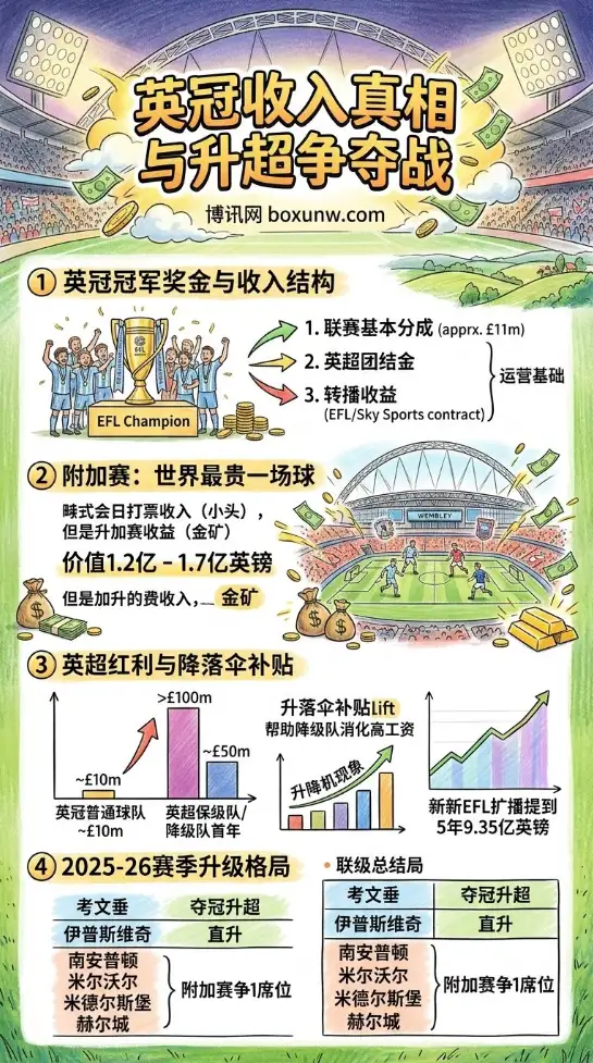 95分夺冠！考文垂提前锁定英超席位，揭秘英冠4队死磕附加赛背后的“上亿英镑”账本