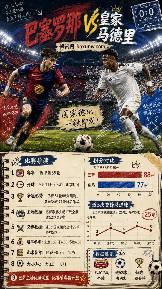 西甲第35轮迎来本赛季第二回合国家德比，数据对比，赔率分析