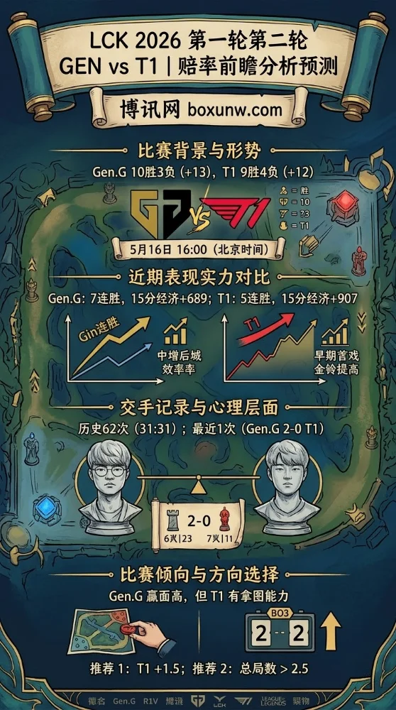10胜的GEN迎战9胜的T1！Gen.G手握“15分钟领先100%胜率”的恐怖数据