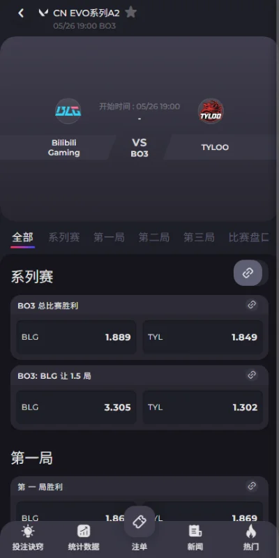 G2 vs XLG - 无畏契约进化者杯赔率信息必威(Betway)提供