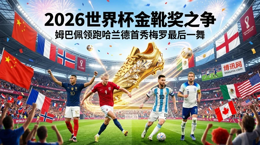 2026世界杯金靴奖赔率出炉：姆巴佩1赔7稳居第1，哈兰德首秀能进几球？