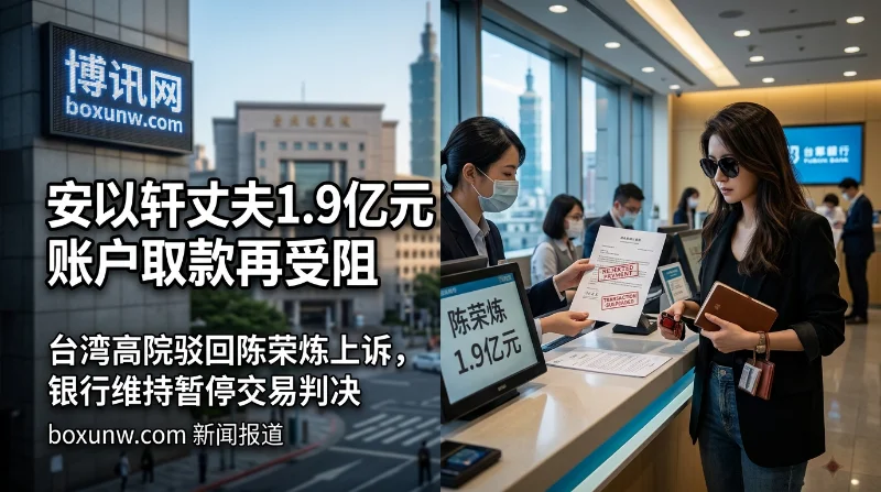 涉赌博和洗钱 | 安以轩丈夫陈荣炼1.9亿元账户取款再受阻